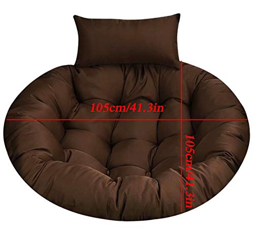 CanKun Hängesessel Kissen, Schaukel Hängendes Ei Rattan Stuhl Kissen 100% Baumwolle Hängesessel Indoor Kissen Waschbar… – Bild 8