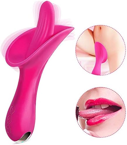 OYSYLOVE Tongue Vibrate Toy Oral Tongue Simulator, Waterproof 30 Frequency Vibration Wand, Multi Speed Sucking Toy for Female