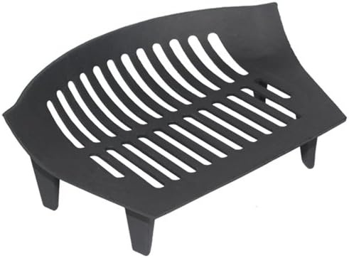 JVL Cast iron Chiltern Fireside log coal fire grate, Black