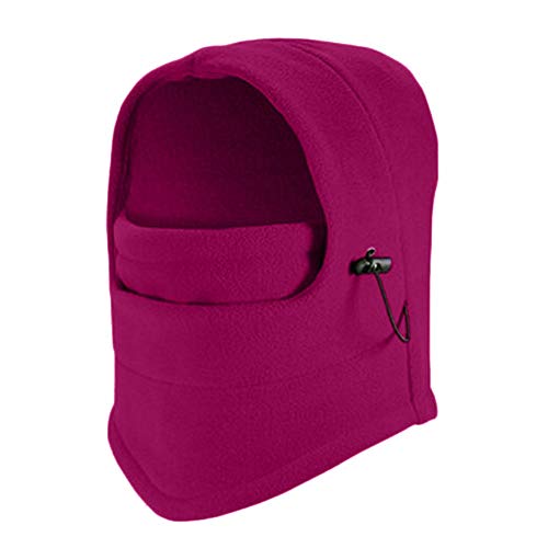 Hmlai Multi-Function Mask Balaclava Windproof Ski Mask Cold Weather Face Cover (Hot Pink)