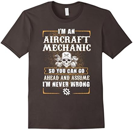 Men's Aircraft Mechanic shirt i'm an aircraft mechanic so you can  Medium Asphalt