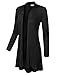 BIADANI Women Long Sleeve Classic Open Front Lightweight Duster Cardigan