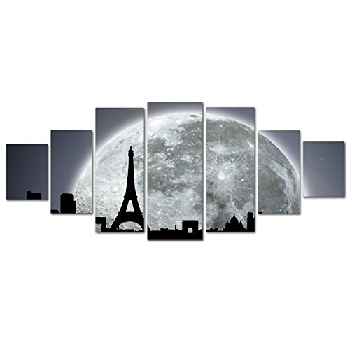 Startonight Glow in the Dark, Huge Canvas Wall Art Black and White