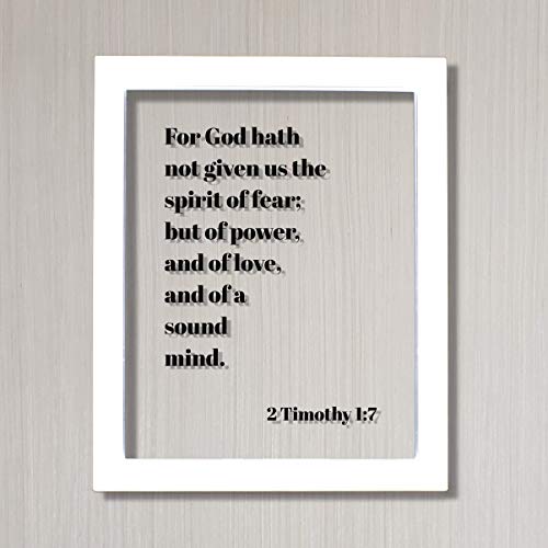 the lord did not give us the spirit of fear