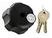 Ram Mount Locking Knob with 1/4-Inch-20 Brass Hole for B Size Arms (Black) primary
