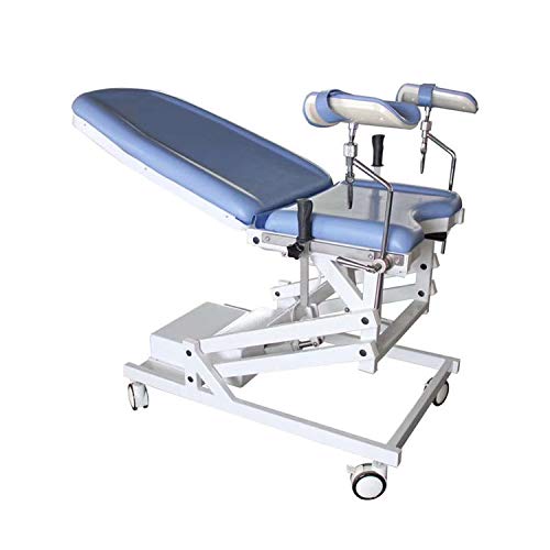 DZWJ Gynecological Examination Bed Chair Stainless Steel Portable Electric Examination Bed Folding Simple Gynecological Operation Bed
