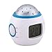 XIECCX Star Sky LED Clock - Night Light Projector Lamp Music Digital Alarm Clock With Backlight Calendar Thermometer for Children Kids Gift