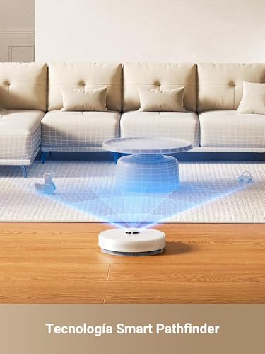 DREAME D10 Plus Gen 2 Robot aspirador trapeador, vaciado automático de polvo (hasta 90 días), evita obstáculos, navegación LiDAR, 6000Pa de succión para alfombras y pelo de mascotas, 285min de batería