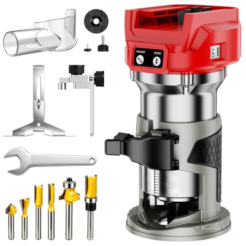 Cordless Compact Router Compatible with Milwaukee 18V Battery(Bare Tool)