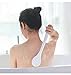 Bath Scrubber Body Brush Shower Scrubber Back Brush with Long Handle, Ergonomic Nonslip Durable (Gray)