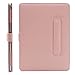 MOSISO Case Compatible with MacBook Air 13.6 inch M4 M3 M2 2025-2022 /Air 13 M1 2022-2018 /Pro 13 inch M2 M1 2025-2016, PU Leather Portfolio Protective Stand Cover, Rose Quartz