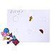 eBoot Glitter Foam Stickers Self-adhesive EVA Foam Sticker Geometry Shaped Foam Stickers for DIY Decoration, 5 Bags, Assorted Colors