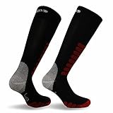 Eurosocks Ski Supreme Socks, Black, Sock Size:10-13/Shoe Size: 6-12