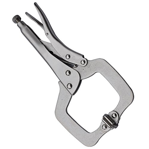 MacWork 11in. Welding Clamp/C Clamp Locking Pliers with Swivel Pad