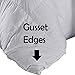 Royal Hotel Bedding 300 Thread Count Queen Size Down-Alternative Comforter, Overfilled Comforter, Duvet Insert 100% Cotton Shell - 100% Down-Alternative Fill, 750FP - 70OZ - White Solid, Queen