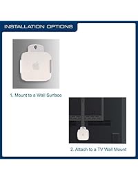 qualgear Kit de montaje para el Apple TV estación base Airport Express Blanco