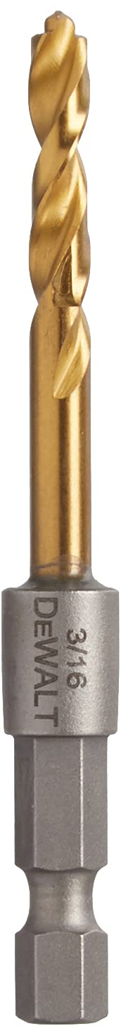 DEWALT DD5112 Impact Ready Titanium Drill Bit, 3/16"