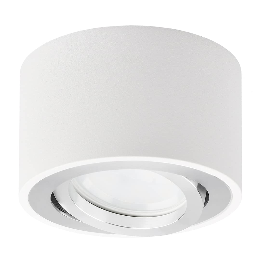 KYOTECH Ceiling LED Adjustable Spotlight 5W LED Module Included Ø80*50mm(3.15 * 1.97in) Surface Mounted Downlight Warm White 3000K 400LM Ceiling Light Spotlights for Living Room, Hallway, Corridor