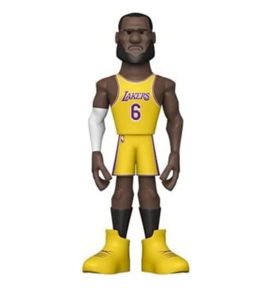 Funko Gold 12" NBA: Lakers - LeBron James - 1/6 Odds for Rare Chase Variant - Collectable Vinyl Action Figure - Birthday Gift Idea - Official Merchandise - Ideal Toy for Sports Fans and Display