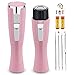 Women Shaver, Richoose Women's Painless Hair Remover Perfect for Face/ Leg/ Hand/Bikini/Armpit.Blackhead/Whitehead/Acne Pimple Extractor Tool Kit 4Pcs for Lady Facial Skin Protect ,With 2 AA batteries