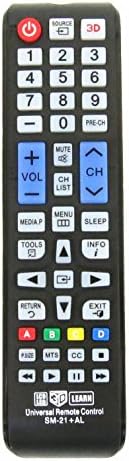 Gvirtue Universal Remote Control Compatible Replacement for Samsung TV/ 3D/ LCD/LED/HDTV AA59-00666A BN59-01178W BN59-01199F AA59-00638A AA59-00637A AA59-00594A AA59-00600A AA59-00582A