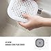 NOTSEK Shower Drain Covers, Silicone Tube Drain Hair Catcher Stopper with Sucker for Bathroom Kitchen, Rubber Bathtub Sink Strainer Plug Filter Trap Home Drain Protectors (Grey)