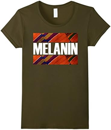 Women's Teecastle Melanin Kente Heritage African Pride T-Shirt XL Olive