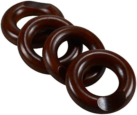 4 Pieces Hand crafted Leaf Shape Wooden Chopsticks Spoon Forks Rest Holder (4)