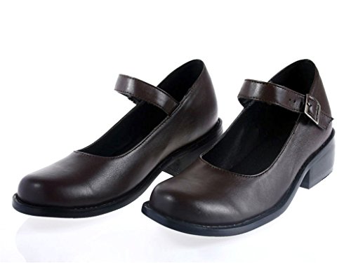 Mtxc Women's Final Fantasy£ºType-0 Cosplay Rem Uniform Shoes Brown