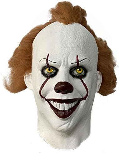 Clown Mask Stephen King's It Mask Pennywise Horror Clown Joker Mask Halloween Cosplay Costume Props