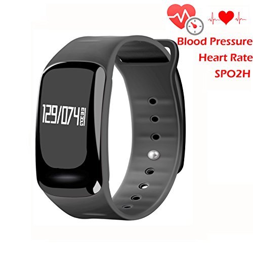 Blood Pressure Bracelet Fitness Tracker - Homestec S4 Smart Watch with SPO2H Heart rate monitor Slee