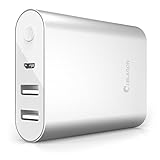 iPad Air 2 Battery, i-Blason? Aero 7800 mAh Dual Port Ultra Compact External Battery Portable USB Charger Power Bank - Intelli-ChargeTM Wide Compatibility, Fast Charging, High Capacity - For Apple iPhone 6 Plus 5s 5c 5, Apple iPad Air mini, Samsung Galaxy S5 S4 Active Mini, Galaxy Tab 4 3 2 Pro S, Note 3 4 Pro Edge, LG G3 G2, Nexus 6 5 4, HTC One M8, MOTO X X+1, PS Vita and More (Silver)