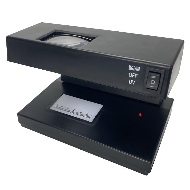 Hsthe Sea Portable Desktop Counterfeit Bill Detector UV Ultraviolet Counterfeit Money Checker Bill Marker Checker