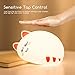 Night Lights for Kids, One Fire Baby Nursery Night Light, Cute Cat Soft Silicone Animal Kitty Lamp, Portable Breastfeeding Room Decor Nightlights for Children Toddler Teen Girls Boys Birthday Gifts