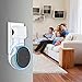Galdoo Outlet Wall Mount Hanger Stand for Echo Dot 3rd Gen, Upgraded Space-Saving Solution with Cord Management for Your Smart Home Speakers Without Messy Wires or Screws (2, White)