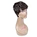 Pixie Cut Wigs for Black Women Black Human Hair Short Cut Wigs with Bangs Bump Wig, Short Boy Cut Black Women's Short Wig