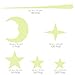 Unomor Glow in Dark Stars and Moon, Glowing Stars for Ceiling and Wall Decals, for Kids Bedding Room or Party Birthday – 216 pcs