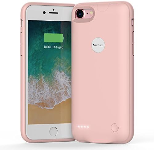 iPhone 8 / 7 Battery Case, Szresm Ultra Slim Portable Charging Case for iPhone 8 / 7(4.7 inch) with 2800mAh Capacity/External Juice Pack Charger Case