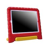 HDE Shock Proof iPad Case for Kids Bumper Cover Handle Stand for Apple iPad 2 iPad 3 iPad 4 (Red & Yellow)