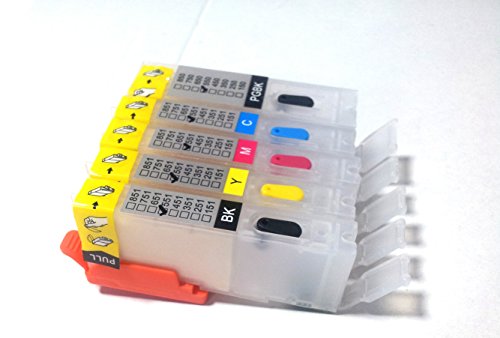 Brand F-INK@ 5pcs PGI-250 CLI-251 Empty Refillable Ink Cartridge For Canon PIXMA MG5420 IP7220 MX722 MX922 MG5520 MG6420 MG5620 MG6620 MG5522 iX6820 printers Empty Ink Cartridge