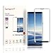 Samsung Galaxy Note 8 Screen Protector, Bersem Tempered Glass Anti-scratch, Bubble Free and Case Friendly, 3D Curved Edge,[ Full Coverage and Wider View], Screen Protector for Note 8(1 Pack Black)