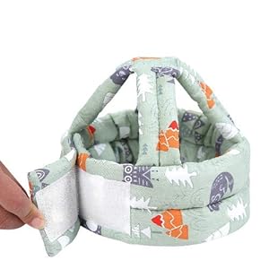 Souk Baby Helmet for Crawling and Walking, Infant Safety Helmet Baby , Baby Head Protection (Green & Pink & Blue…