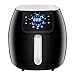 SUPER DEAL XXL Air Fryer Family Size 5.8 Qt. 8-in-1 Touch Screen with Customized Function, Pause Set and Recipe Books