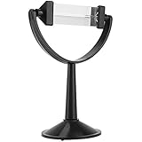 Wal front Optical Glass Triangular Prism with Stand Physics Light Spectrum Teaching Tool for Physics Light Spectrum 360 Rotation Optical Element Tools Accessories