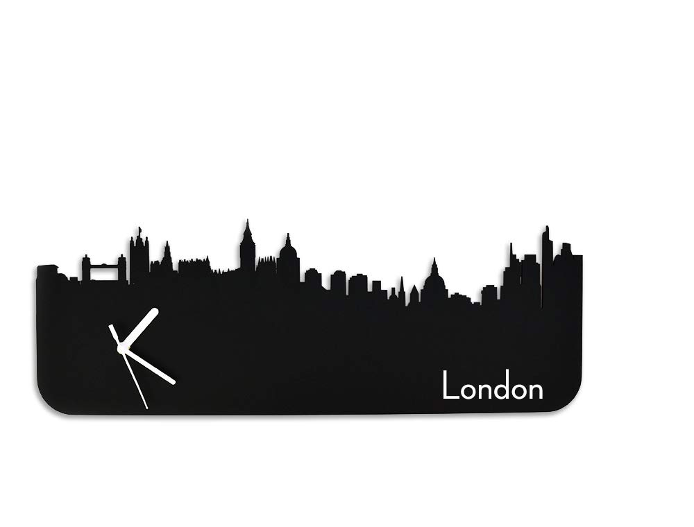 Amazon Com London Skyline Silhouette Wall Clock Handmade