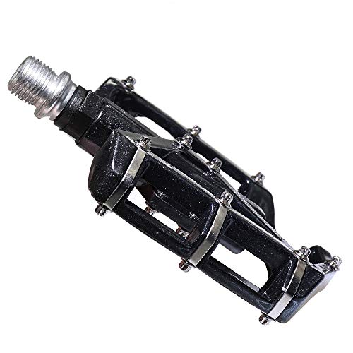 IZTOSS Mountain Bike Pedals Platform Bicycle Flat Alloy Pedals 9/16" -Black