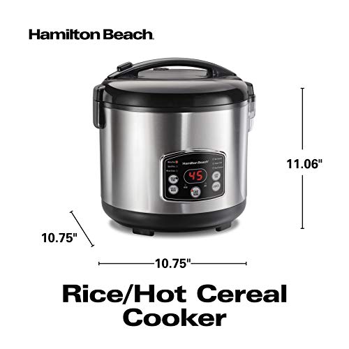 Hamilton Beach Digital Programmable Rice Cooker & Food Steamer, 14 Cups