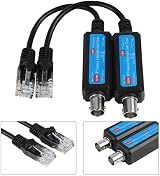 Demeras 1CH IP Network Transmitter Receiver Extender 10/100Mbps Coax Cable Max view 11