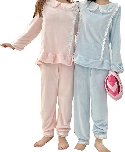 Amazon パジャマ ルームウェア レディース 長袖 かわいい 春秋冬 モコモコパジャマ 上下 セット フランネル ふわふわ 暖かい 保温ルームウェア 部屋着 寝間着 もこもこ あったか 誕生日 プレゼン ピンク ルームワンピース ネグリジェ 通販