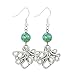 Octopus Kraken Steampunk Earrings, Silver Tone Pirate Costume Jewelry, Handmade Dangle Earring Set